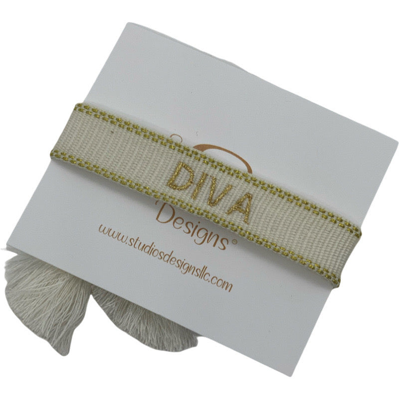 Embroidered Tassel Bracelet-Diva